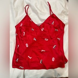 Victoria secret LOVE silk tank top